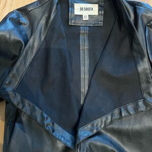 BB Dakota Black Faux Leather Jacket